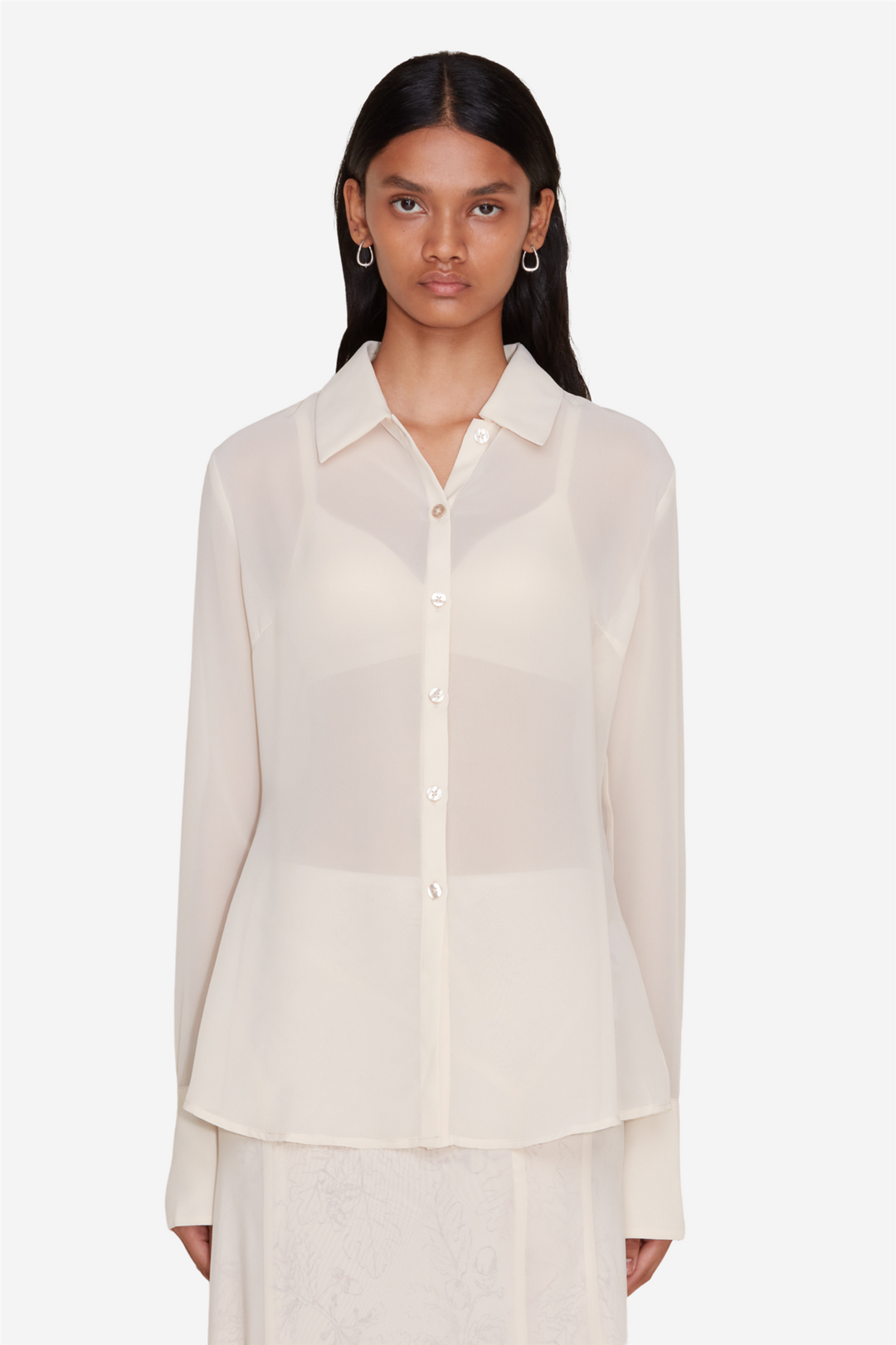 Youbin Chiffon Shirt Ecru