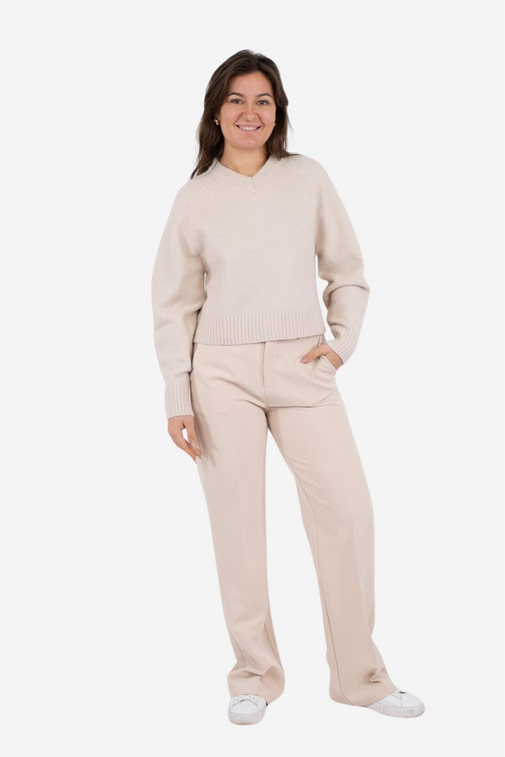 Kamra Knit Blouse Ivory
