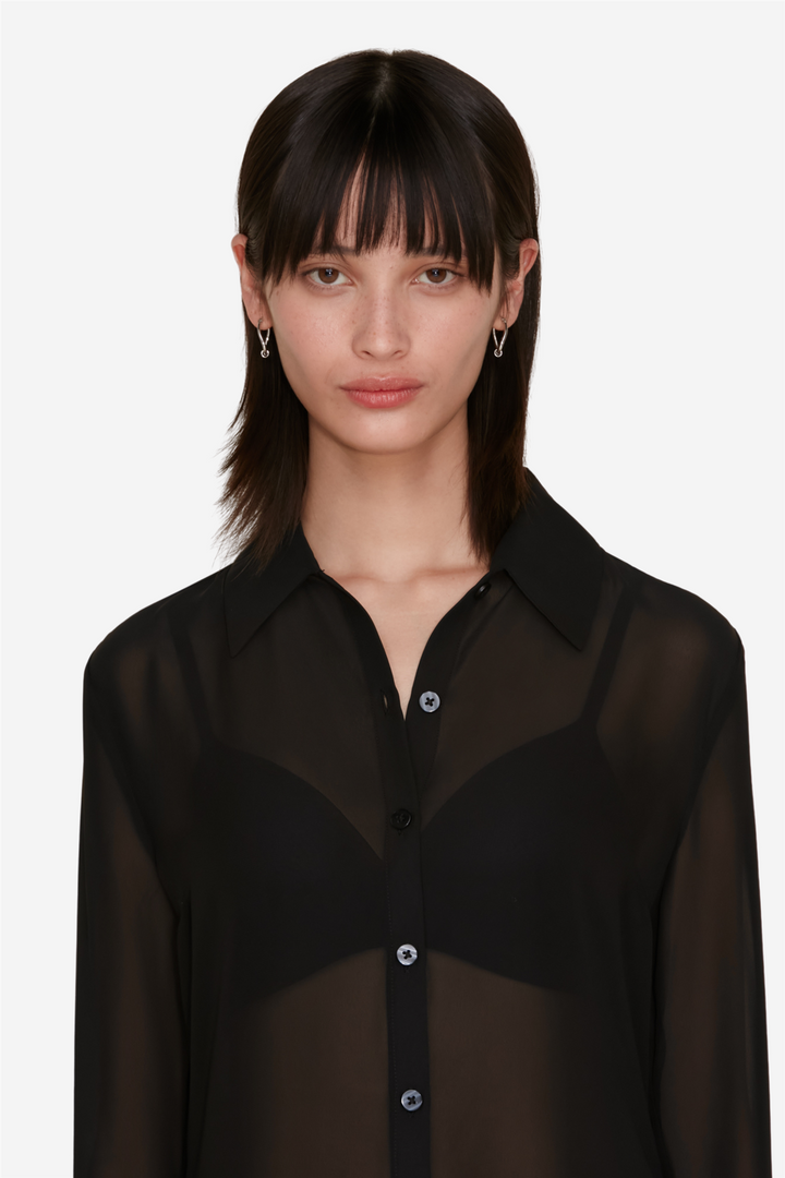 Youbin Chiffon Shirt Black