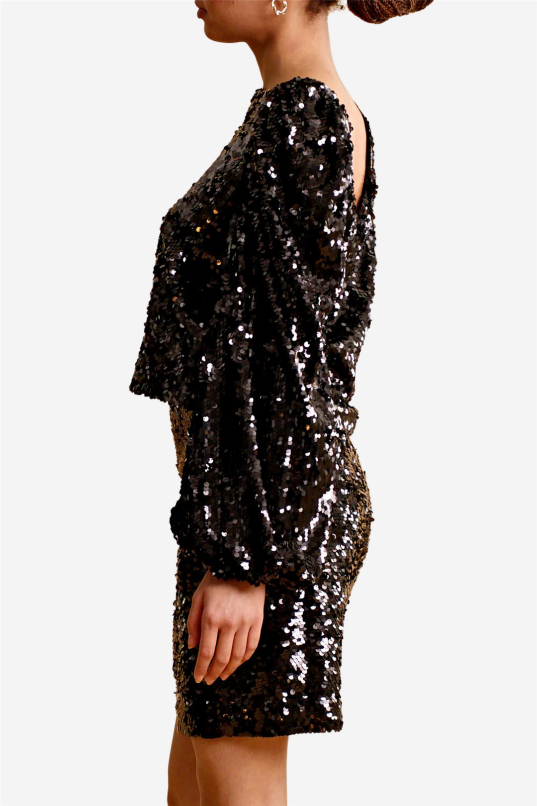 Sequins Top Black