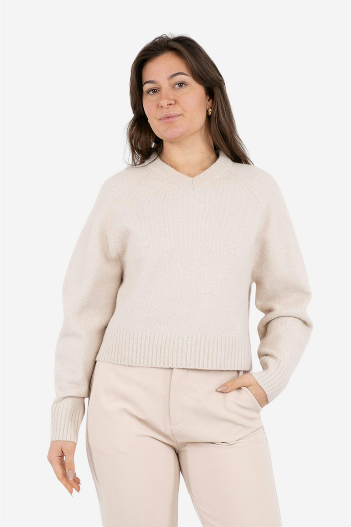 Kamra Knit Blouse Ivory