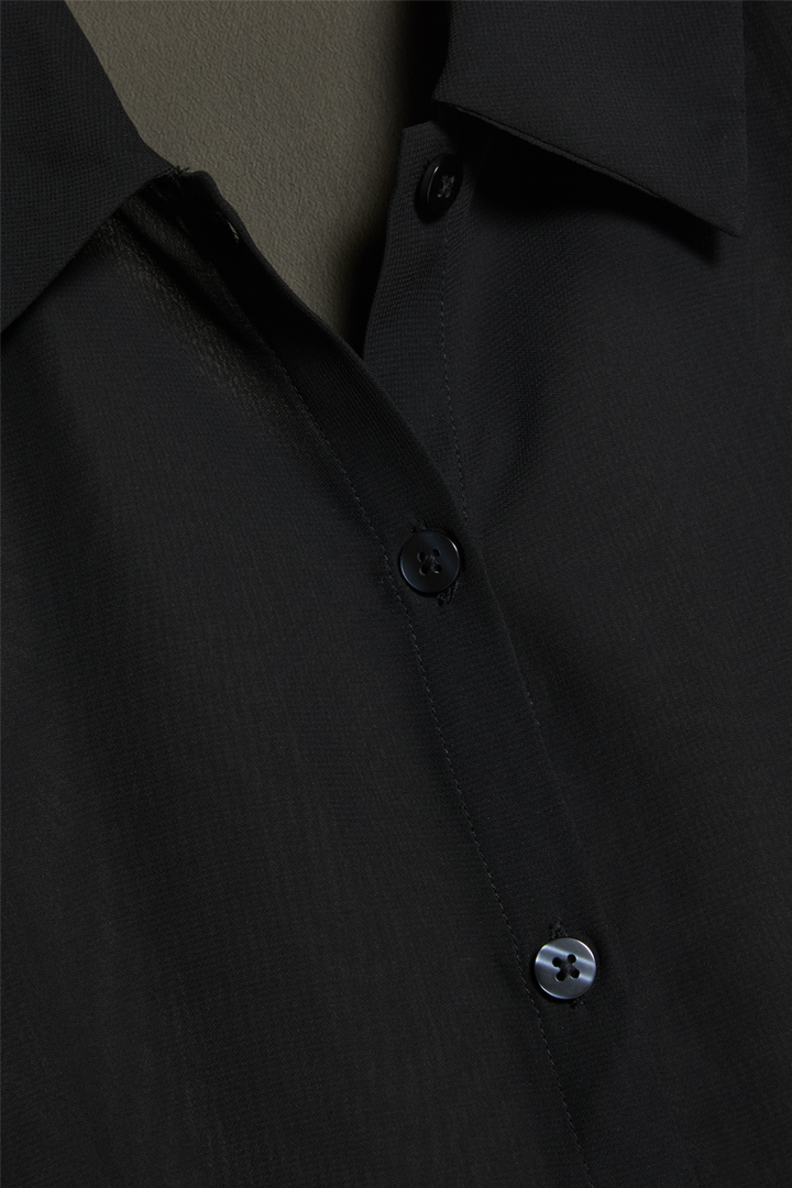 Youbin Chiffon Shirt Black