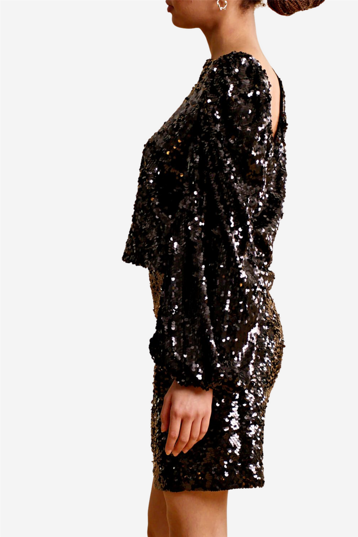 Sequins Skirt Black