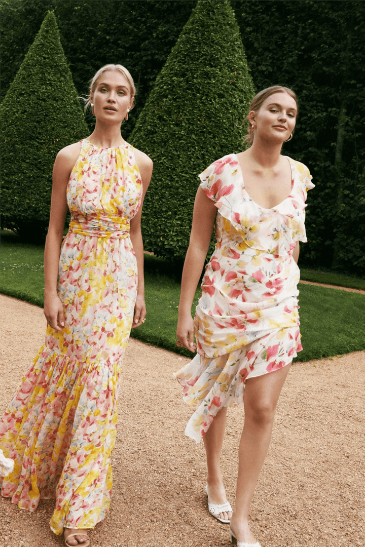 by TiMo Kjoler & jumpsuits Chiffon Asymmetric Dress Wildflowers