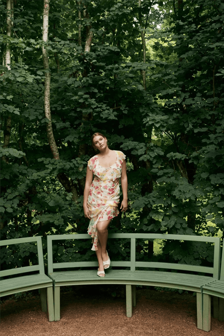 by TiMo Kjoler & jumpsuits Chiffon Asymmetric Dress Wildflowers