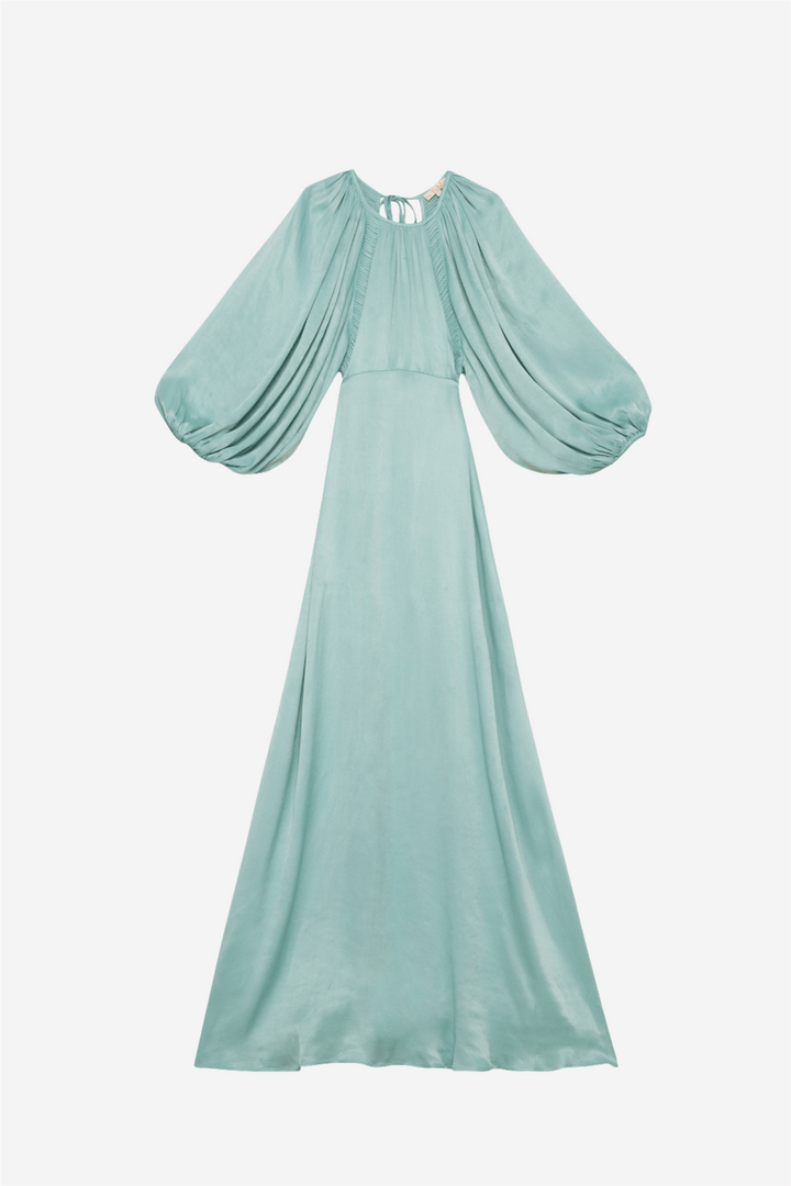 by TiMo Kjoler & jumpsuits Crepe Satin Maxi Dress Turquoise