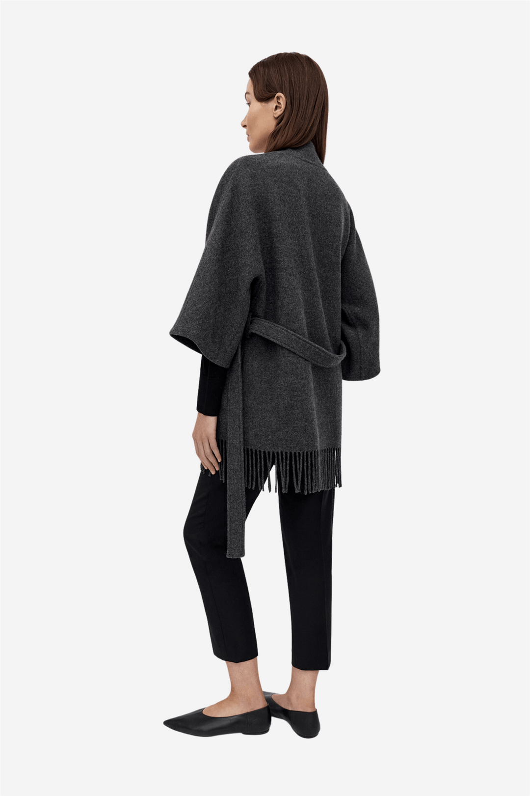 Christian Aks Yttertøy Akila Lambswool Jacket Dk. Grey Mel