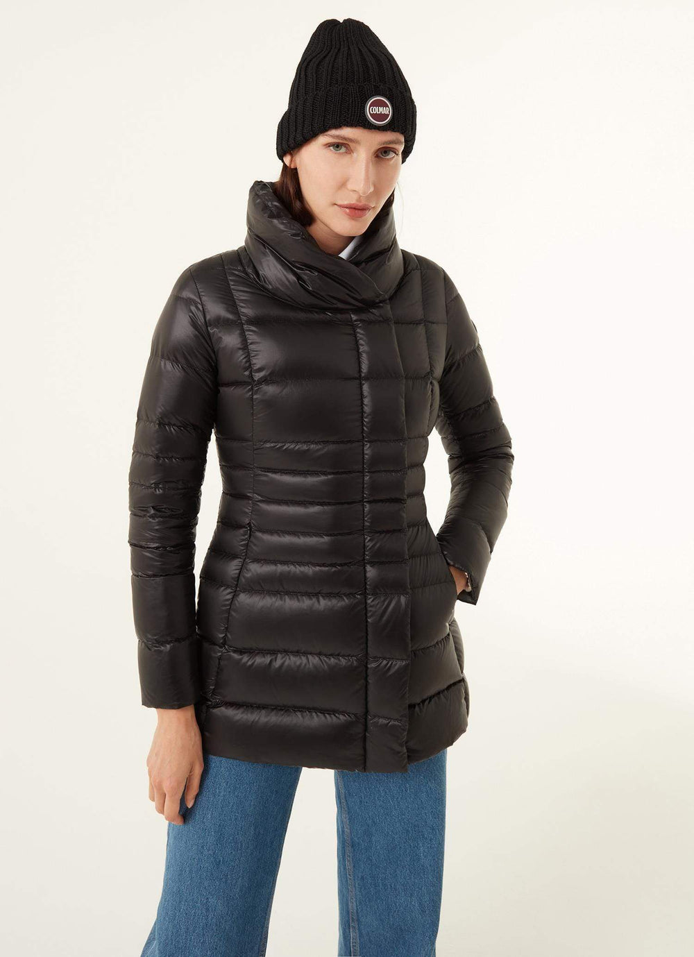 Colmar Dunjakke LONG PUFFER DOWN JACKET BLACK
