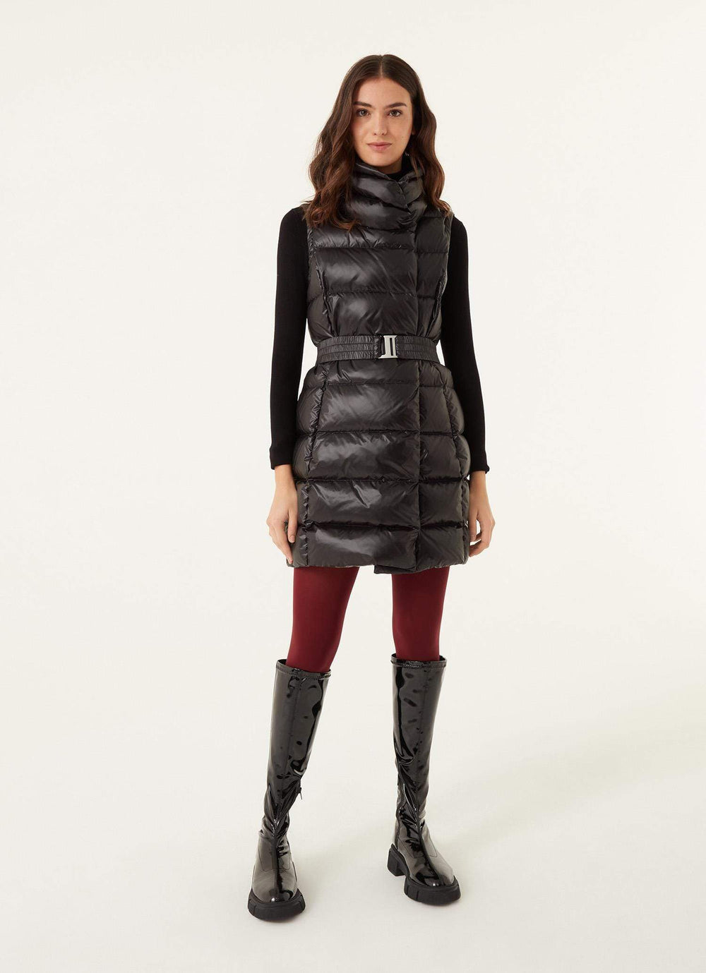 Colmar Vest GLOSSY WOMENS VEST BLACK