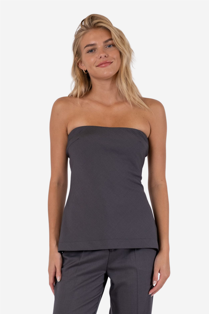Leafie melange top