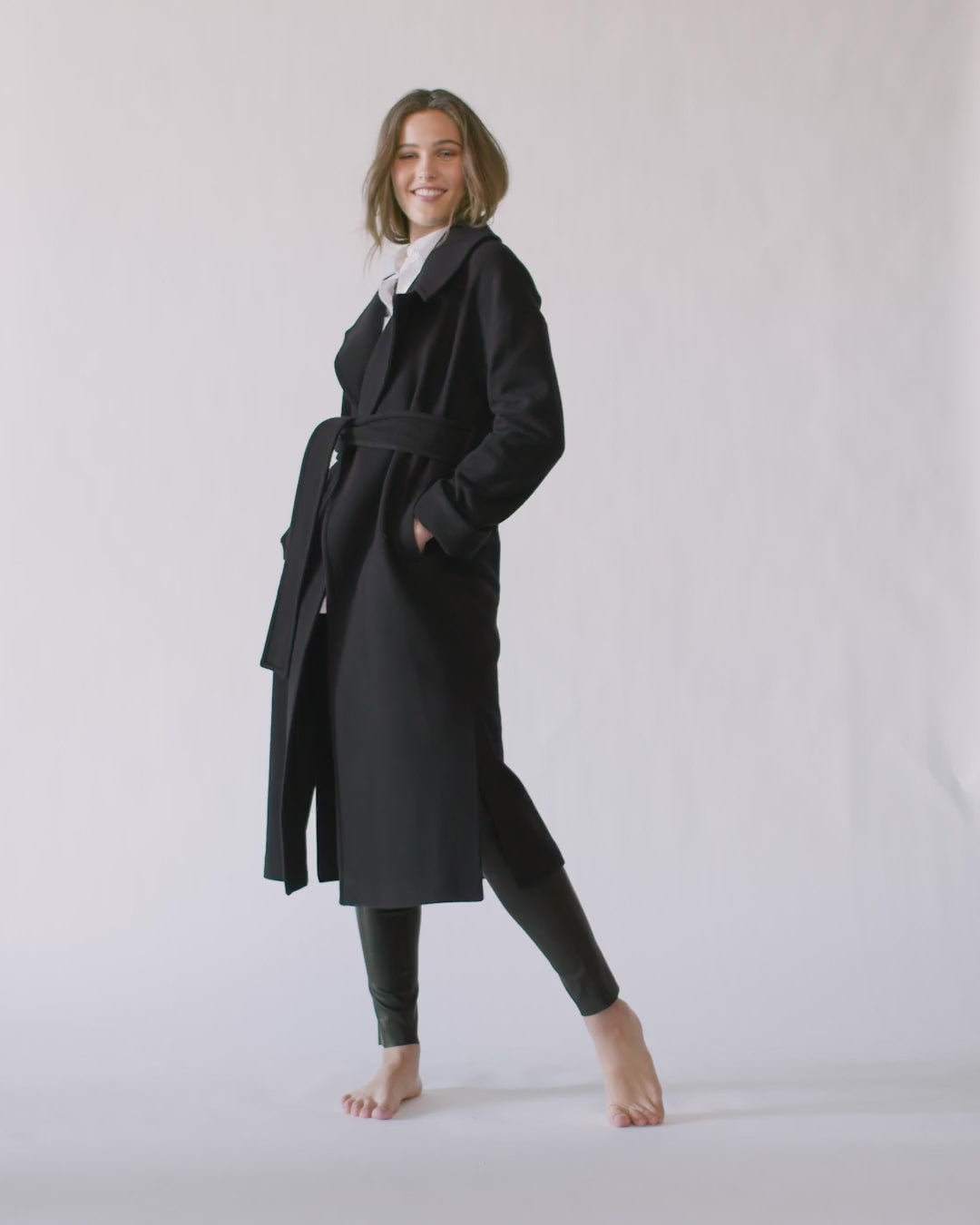 Adele Coat Dark Navy
