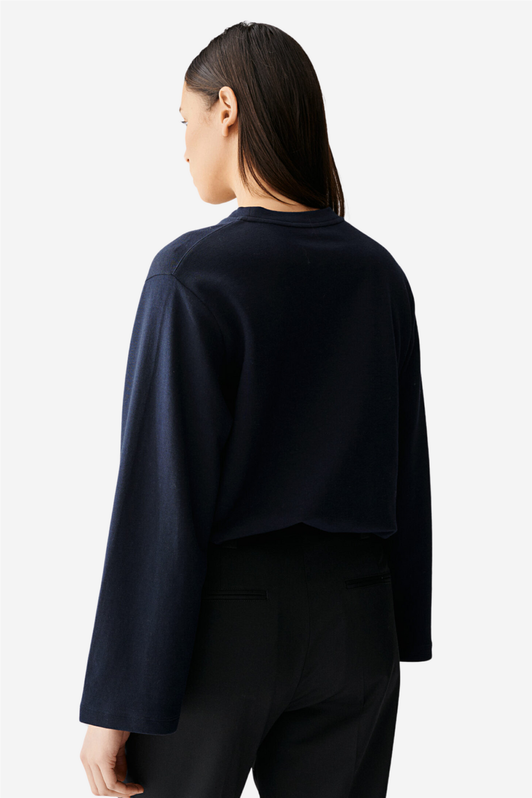 Amanda Wide Sleeve Longsleeve Dark Navy