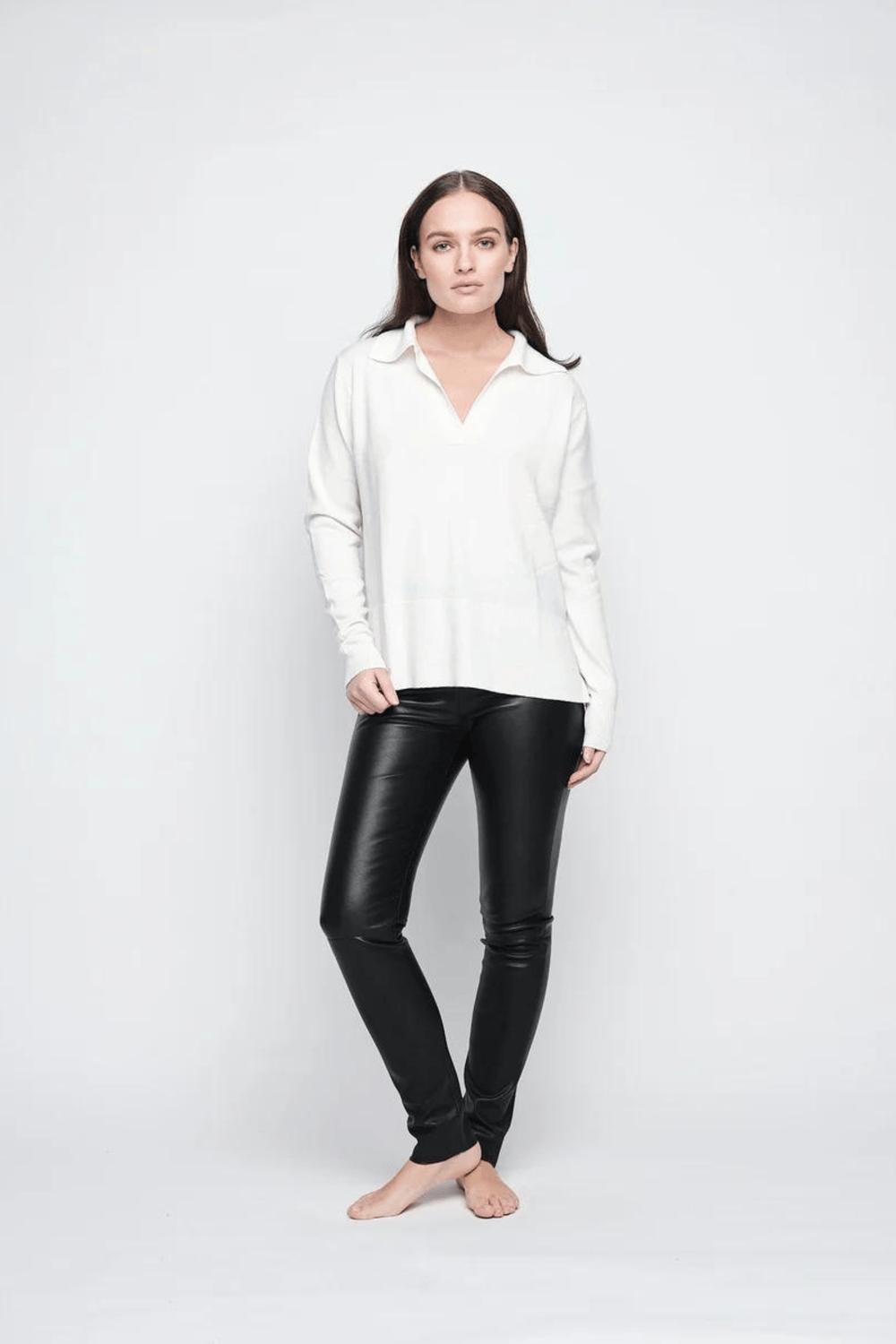 ella&il Bukser & jeans Gina Leather Pants Black