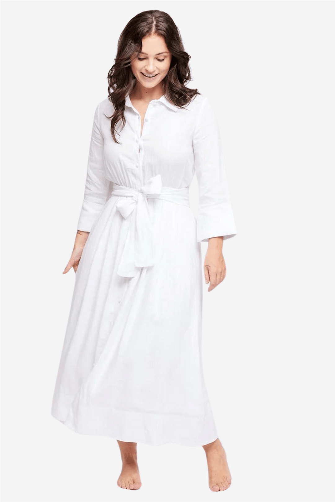 ella&il Kjoler & jumpsuits Marja Linen Dress White