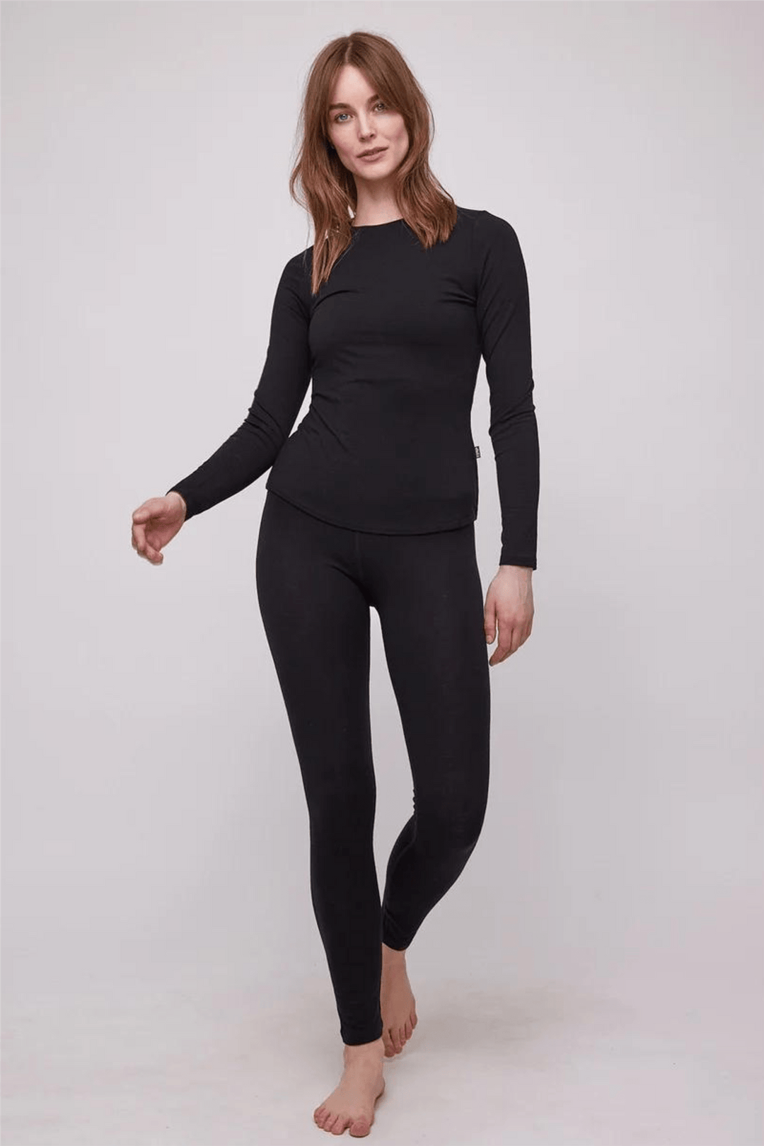 Ella & il Nattøy & undertøy Ville Plain Wool Longsleeve Black