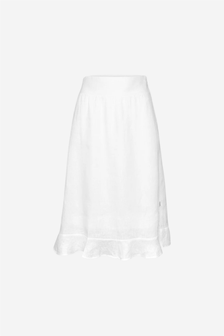 ella&il Skjørt Franca Linen Skirt White