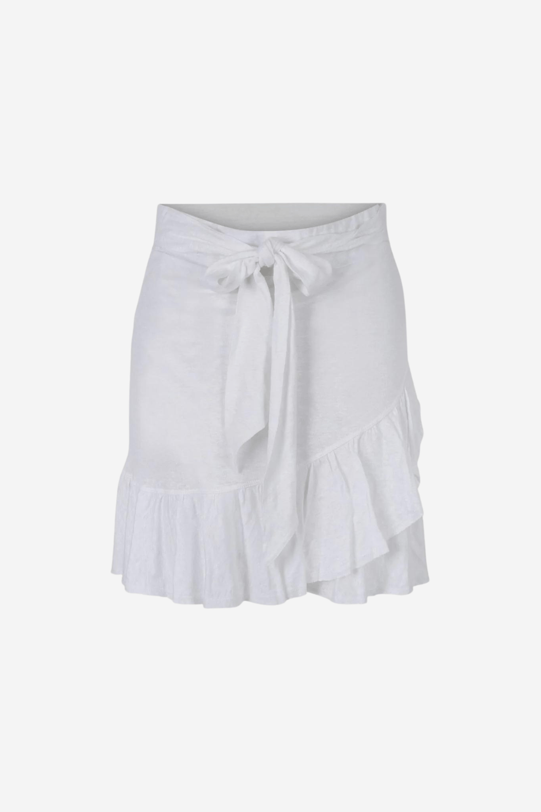 Ella & il Skjørt JULIETTE LINEN SKIRT WHITE