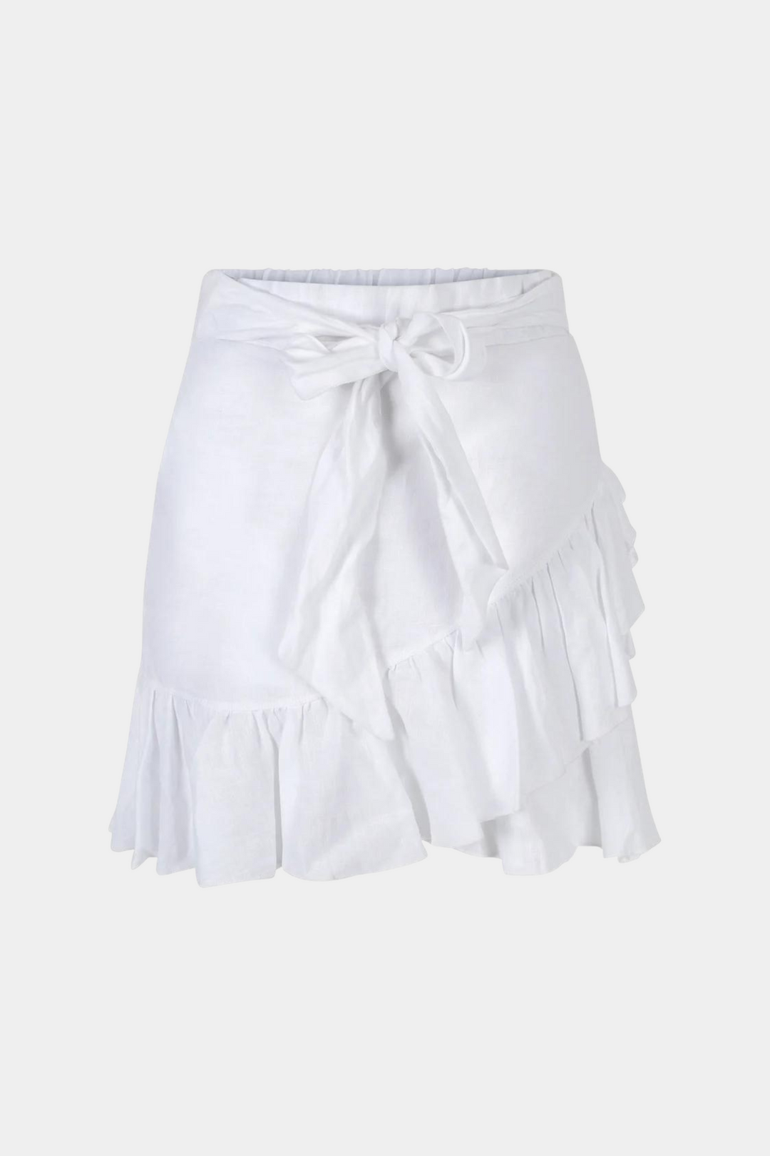 Ella & il Skjørt Julli Linen Skirt White
