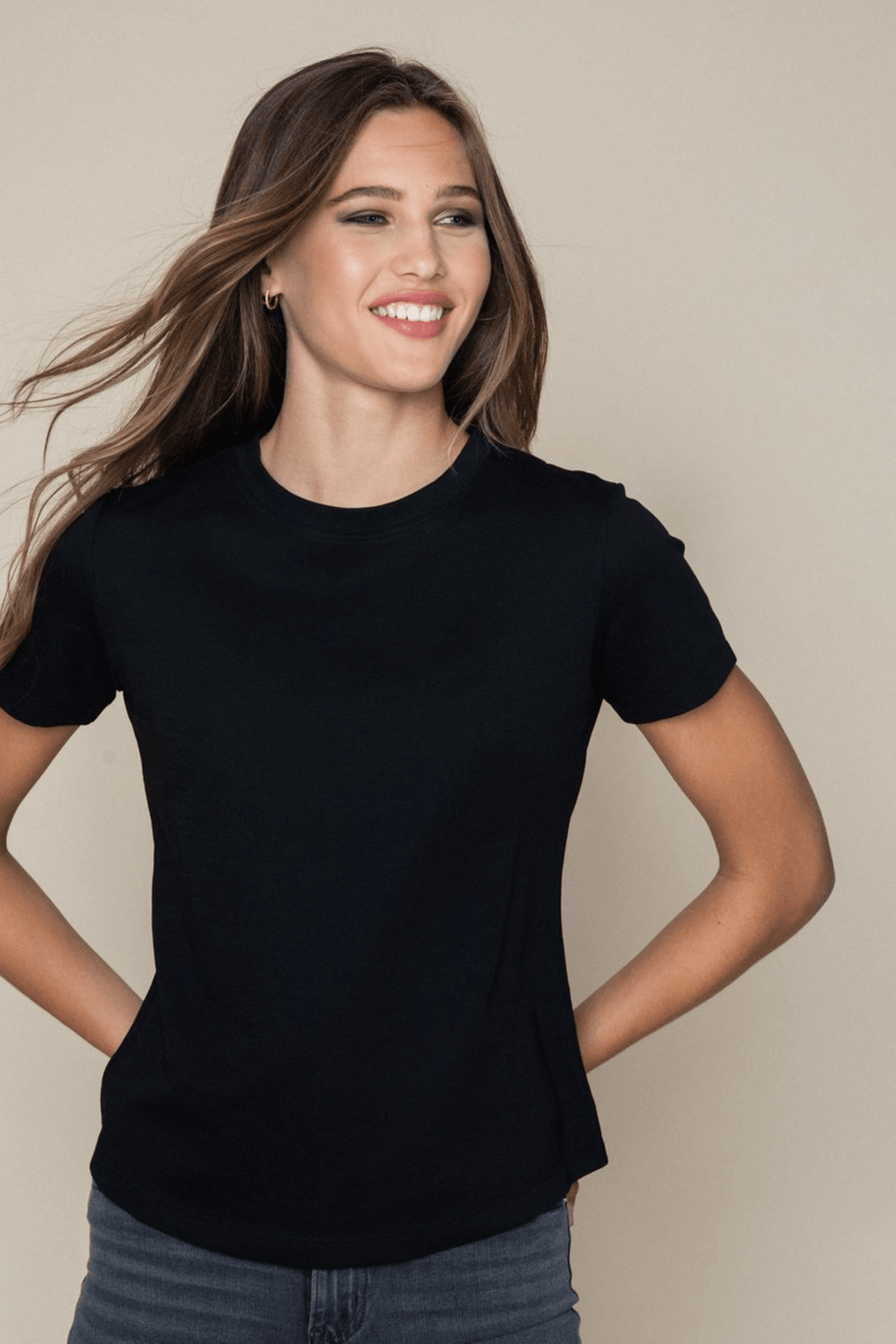 Ella & il T-shirt KIARI TEE BLACK