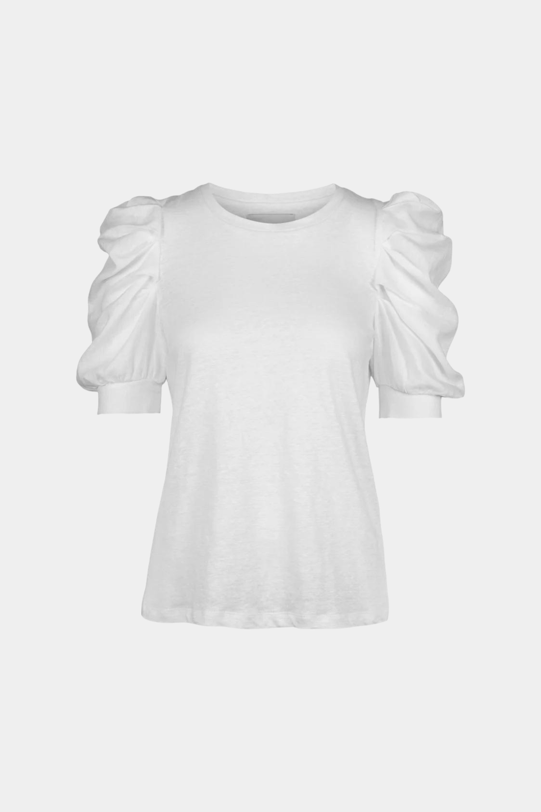 Ella & il T-skjorte NANU LINEN TEE WHITE