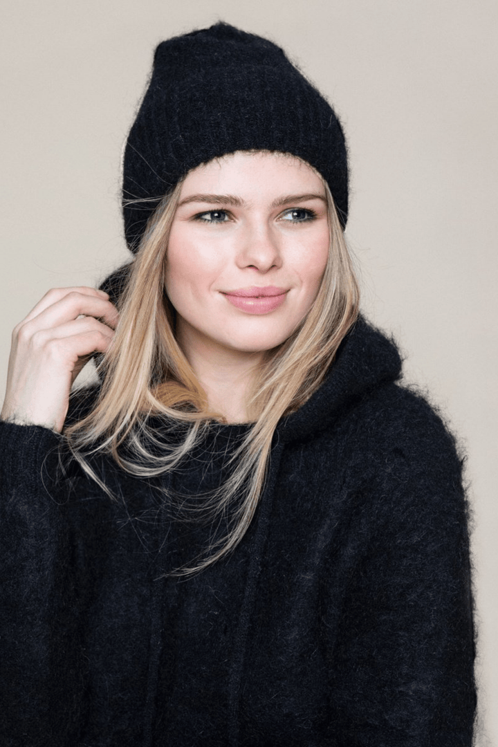 Ella & il Tilbehør SILJE MOHAIR HAT BLACK