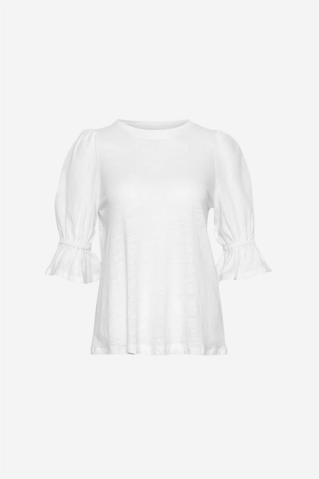 ella&il Topper & t-skjorter Janna Linen Top White