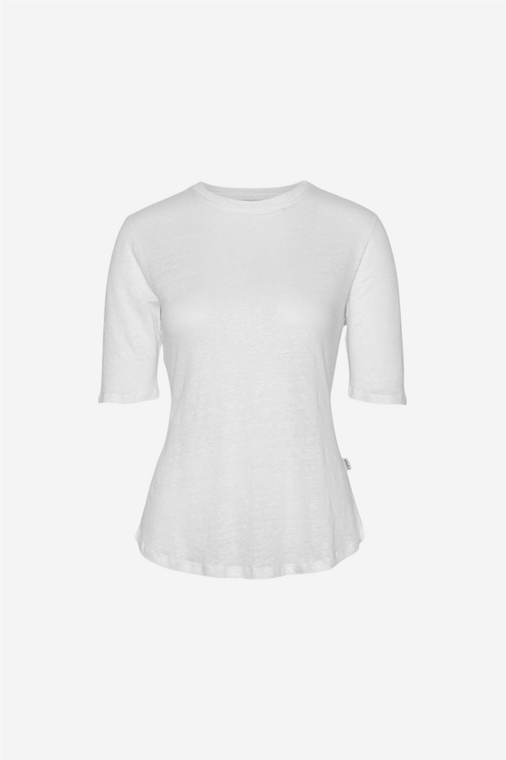 ella&il Topper & t-skjorter Karina Linen Tee White