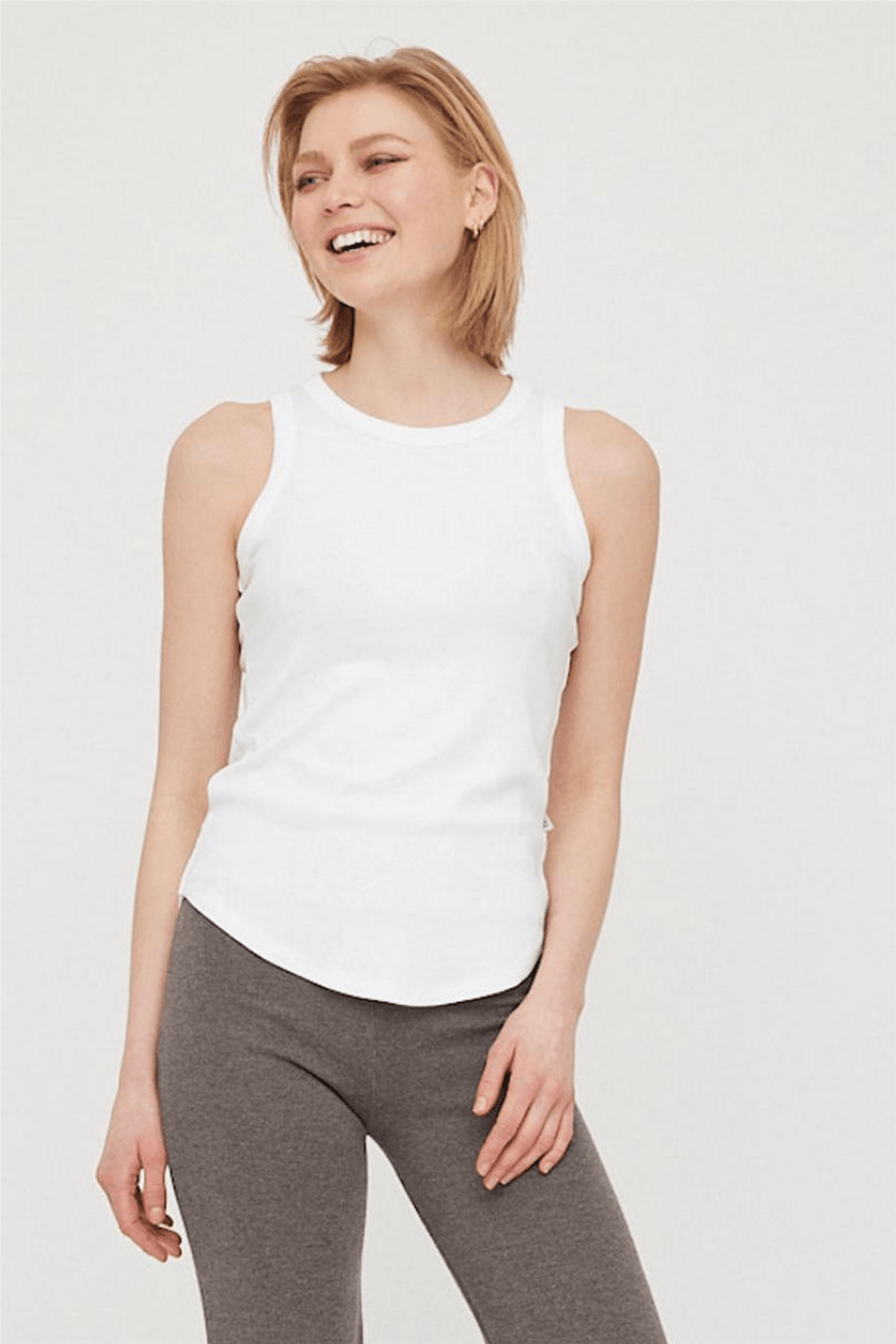 Ella & il Topper & t-skjorter Lea Rib Singlet Black