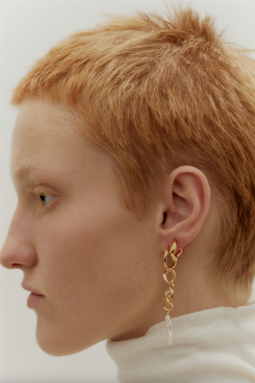 Tornado Earring Left Gold