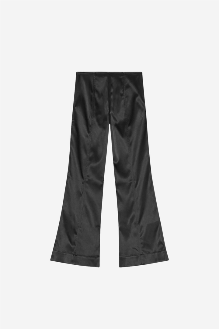 Ganni Bukser & jeans Double Satin Flared Pants Black