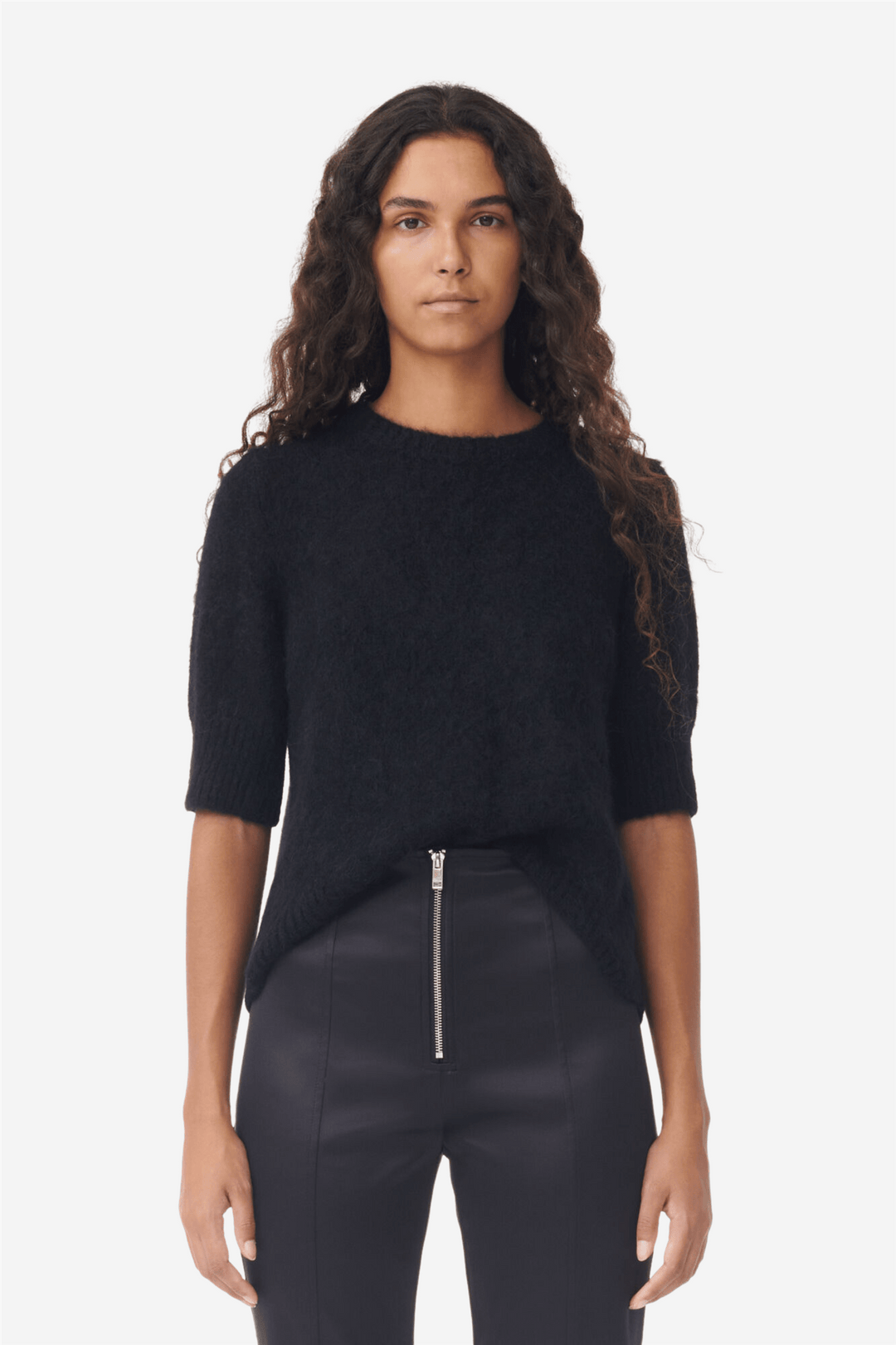 Ganni Bukser & jeans Double Satin Flared Pants Black