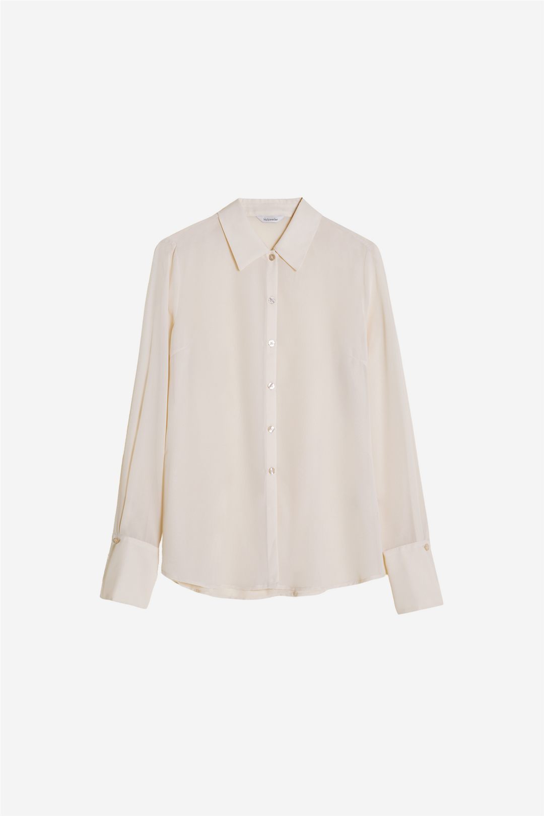 Holzweiler Bluser & Skjorter Youbin Chiffon Shirt Ecru
