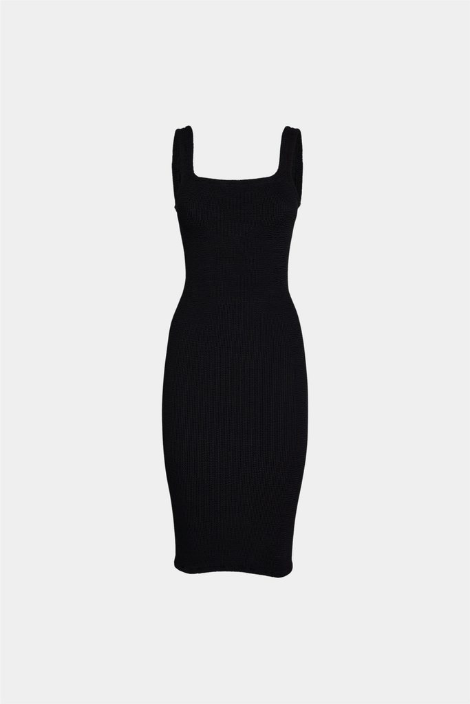 Hunza G TANKDRESSBLACK 関税送料込 Hunza G