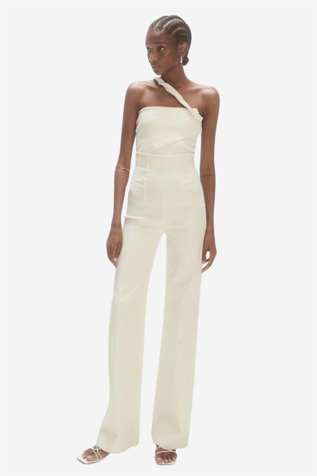 Les Coyotes De Paris Bukser & jeans Super High Waist Trousers Off-White