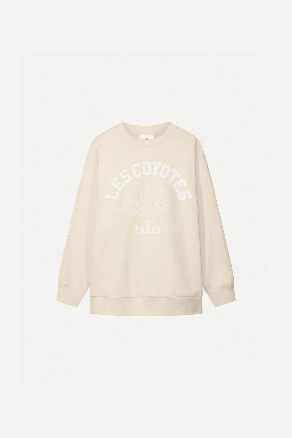 Les Coyotes De Paris Genser & Cardigan Mascot Logo Sweatshirt Cream