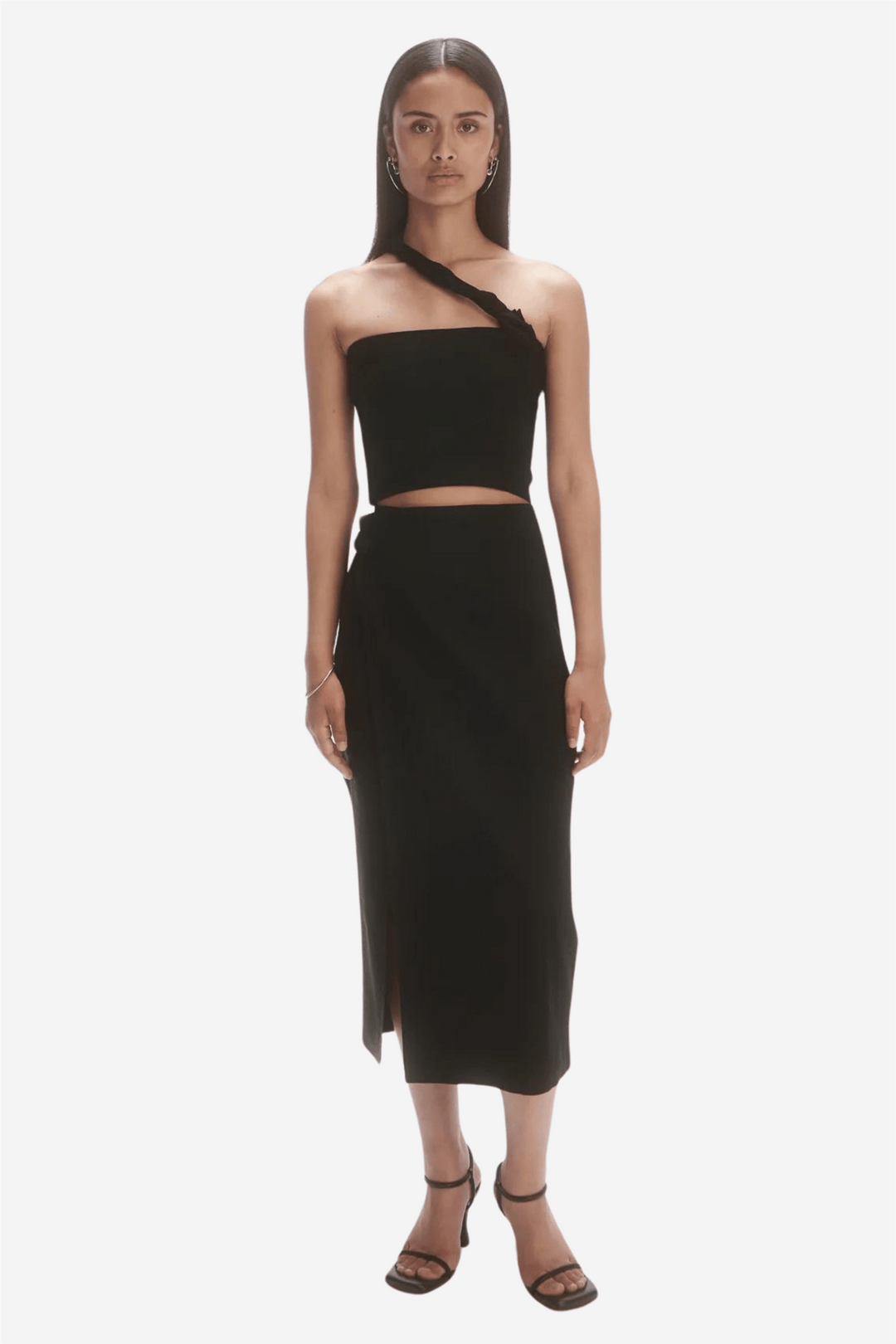 Les Coyotes De Paris Skjørt Overlap Skirt Noir