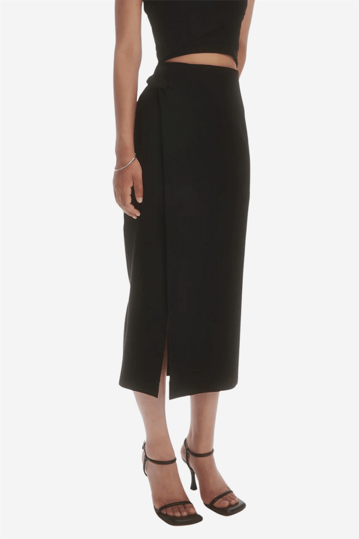 Les Coyotes De Paris Skjørt Overlap Skirt Noir