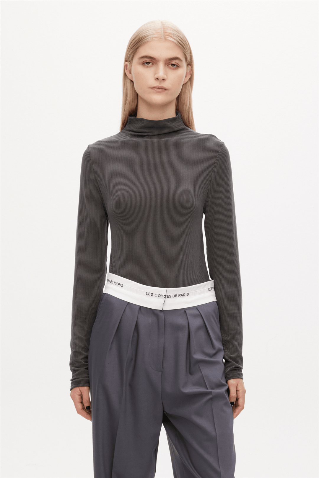 Les Coyotes De Paris Topper & t-skjorter Rib Mock Neck Top