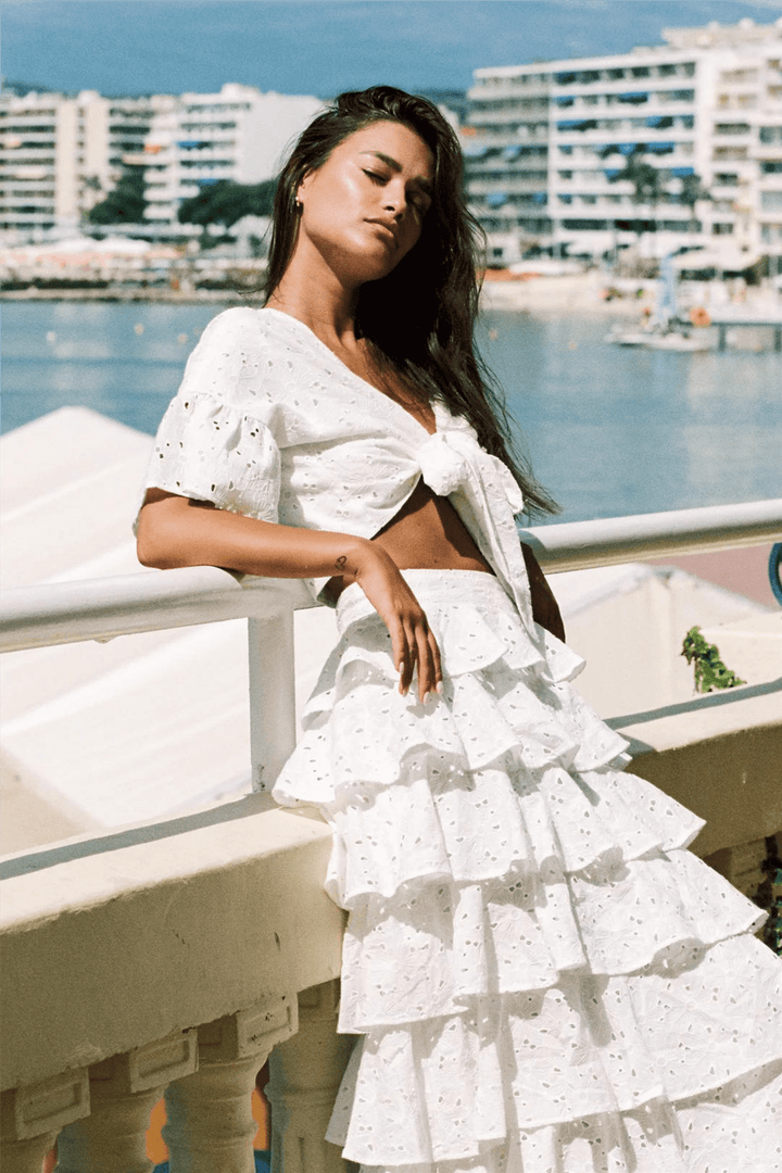 Love Lolina Skjørt Angel Maxi Skirt White