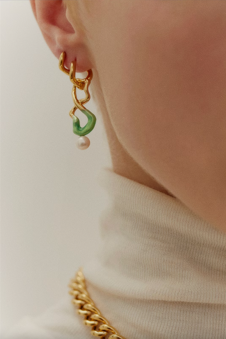 Maria Black Smykker Anil 10 Huggie Gold