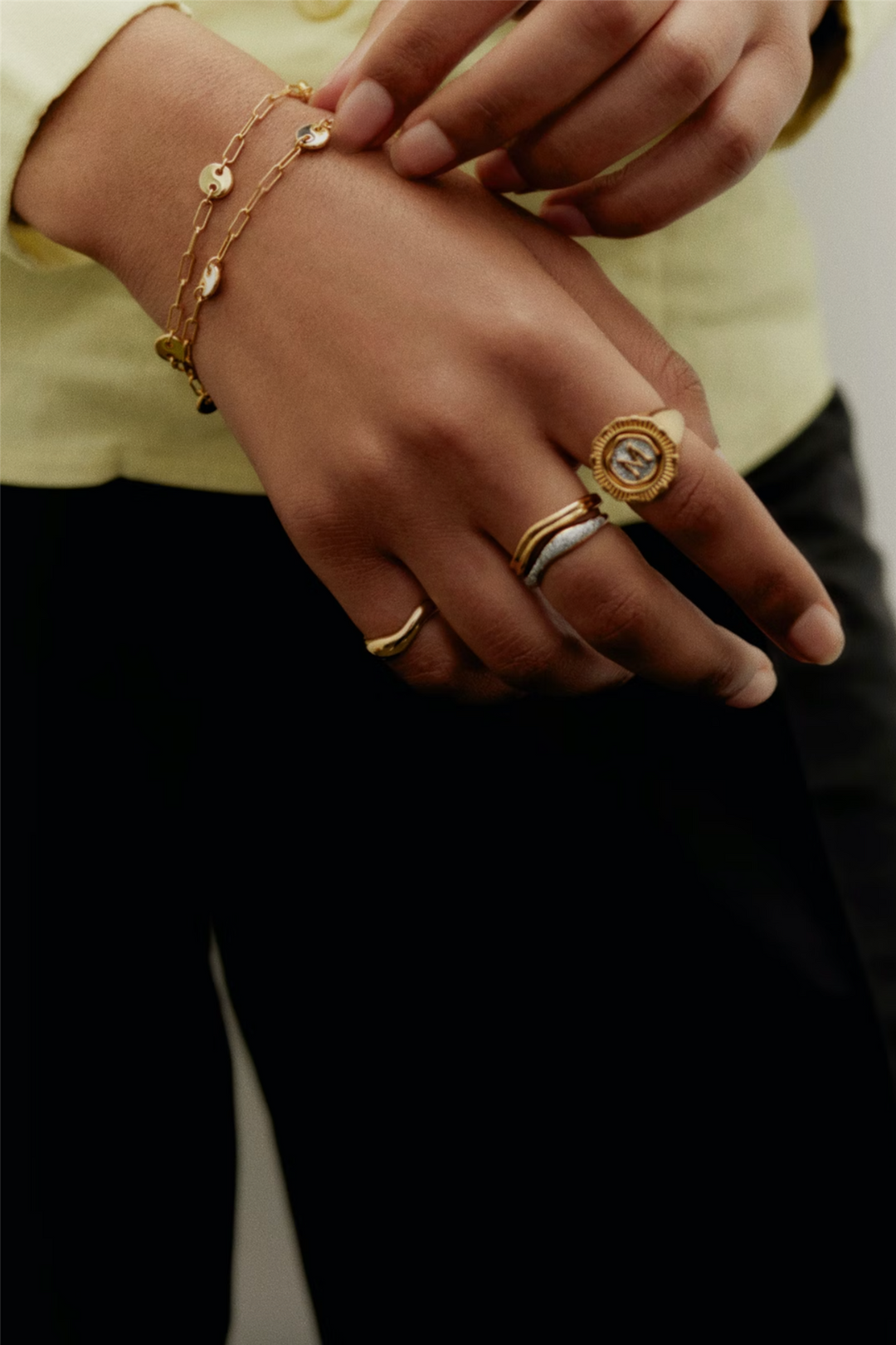 Maria Black Smykker Aura Opal Glitter Ring Gold