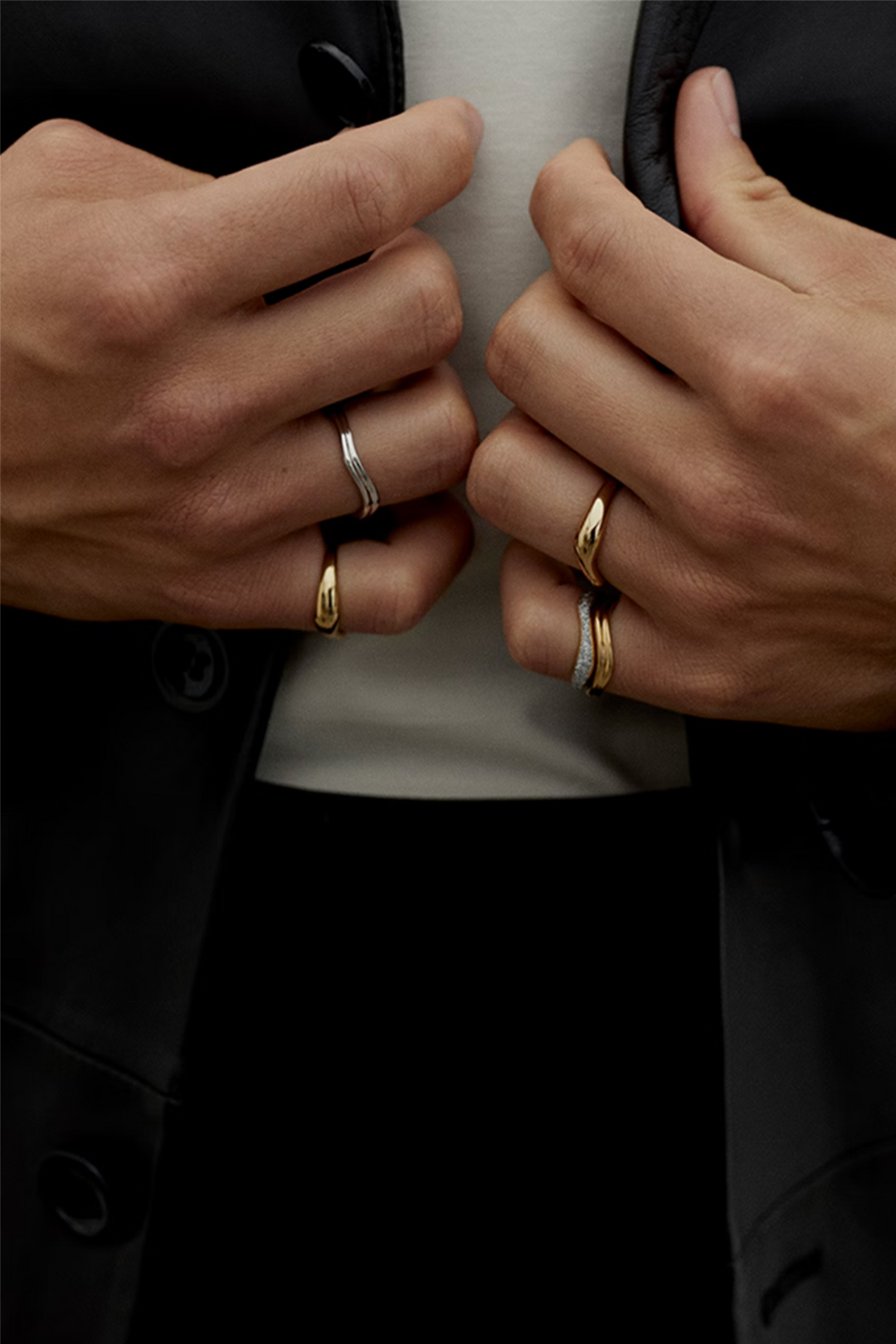 Maria Black Smykker Aura Opal Glitter Ring Gold