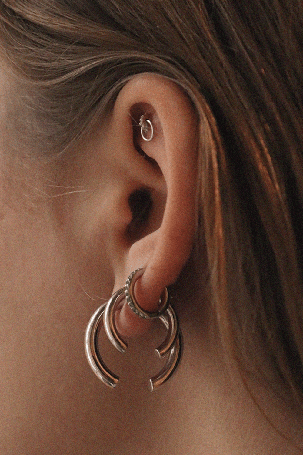 Maria Black Smykker Disrupted Earring 22 Silver
