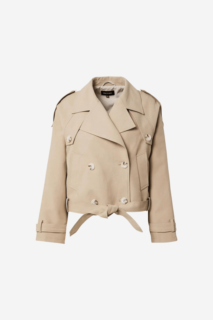Meotine Yttertøy Bobby Canvas Trenchjacket Beige