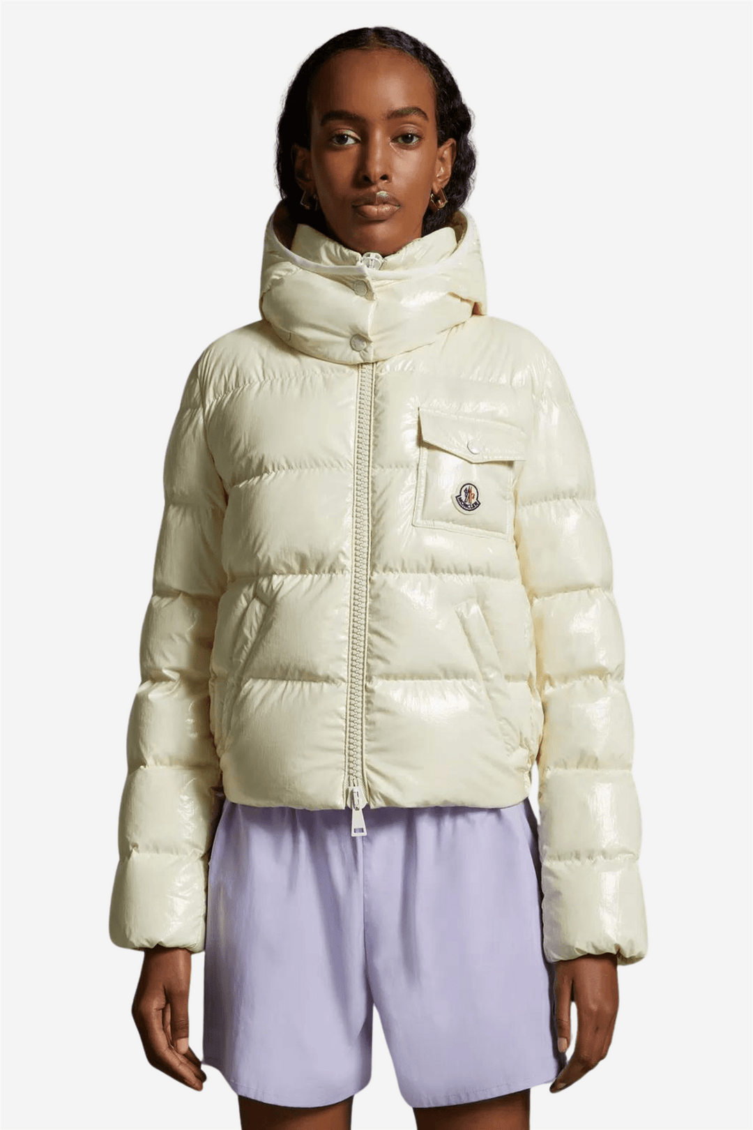 Moncler Yttertøy Andro Short Down Jacket Light Yellow