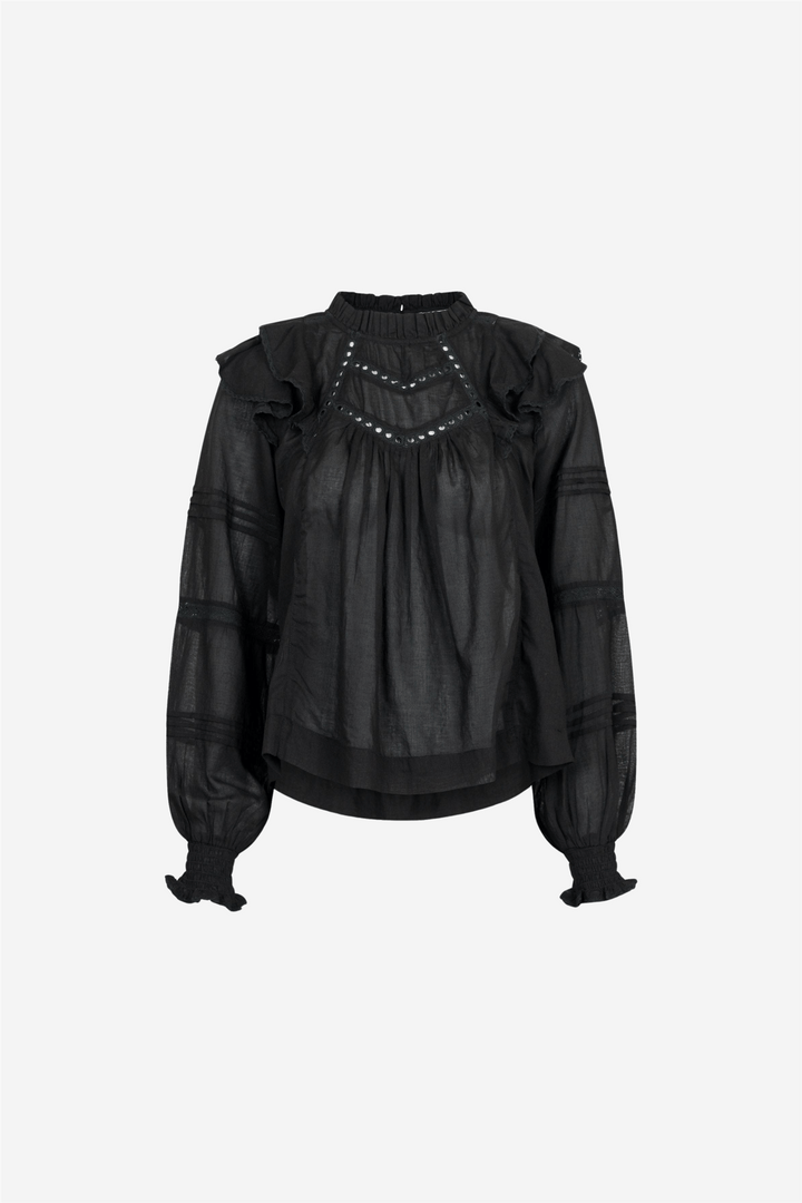 Neo Noir Bluser & Skjorter Simkie S Voile Blouse