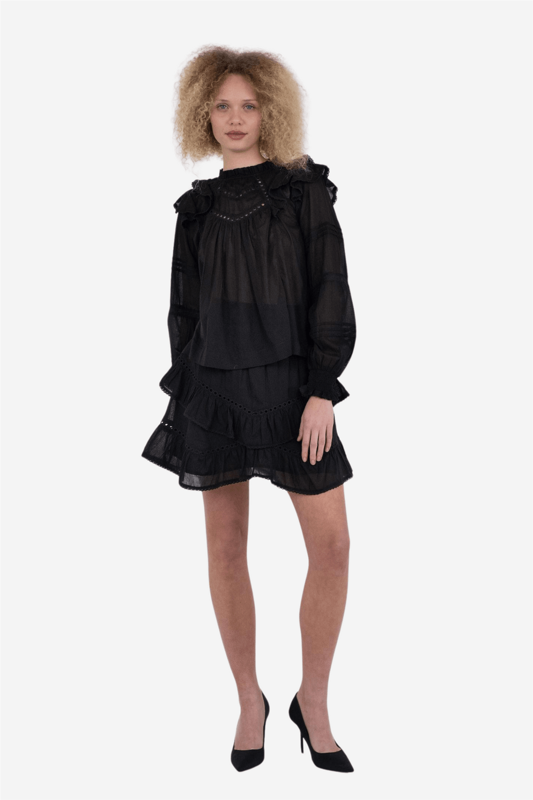 Neo Noir Bluser & Skjorter Simkie S Voile Blouse