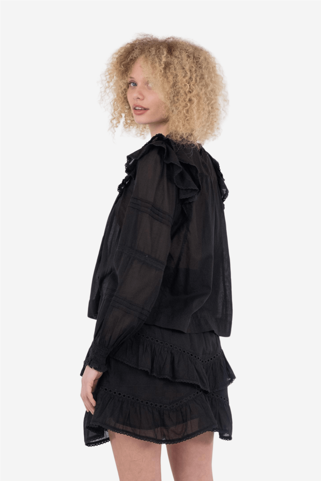 Neo Noir Bluser & Skjorter Simkie S Voile Blouse