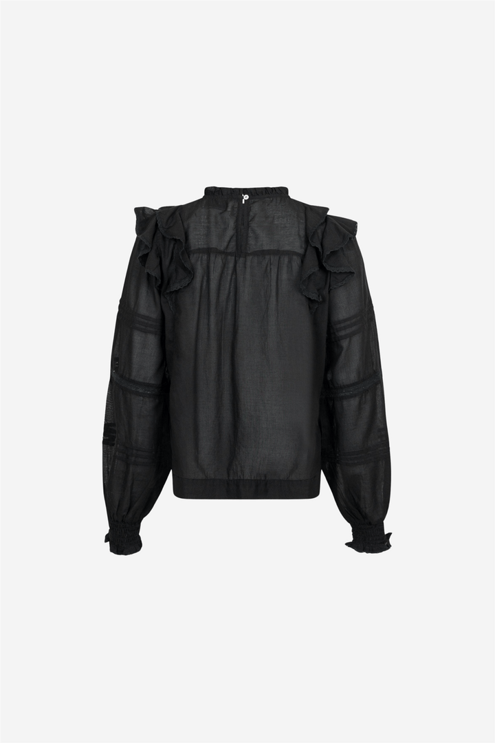 Neo Noir Bluser & Skjorter Simkie S Voile Blouse