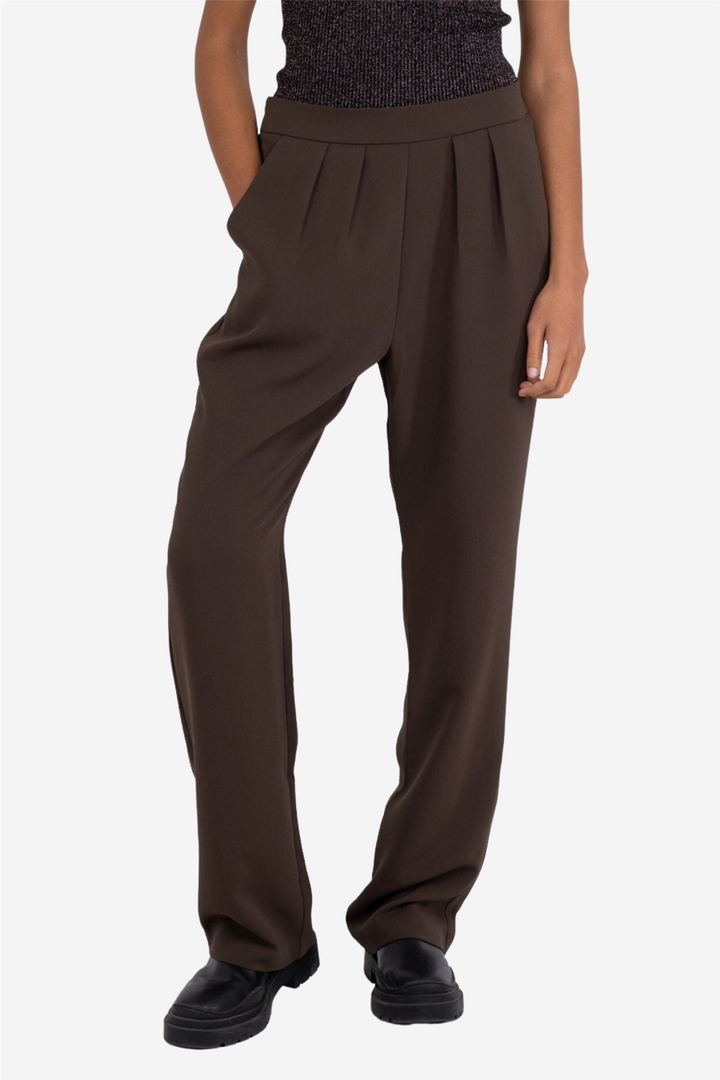 Neo Noir Bukser & jeans Lotan Crepe Pants Brown